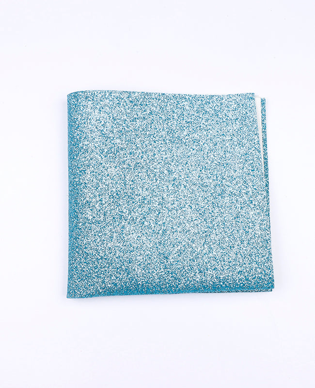 Einstecktuch mit Pailletten Blau Nr. 3 aus Polyester «Olive»