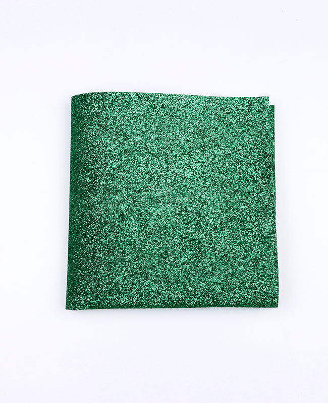 Grünes Glitzer-Einstecktuch Nr. 1 aus Polyester «Olive»