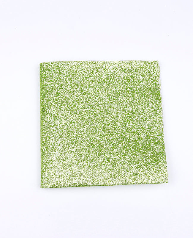 Einstecktuch mit Pailletten Grün Nr. 3 aus Polyester «Olive»