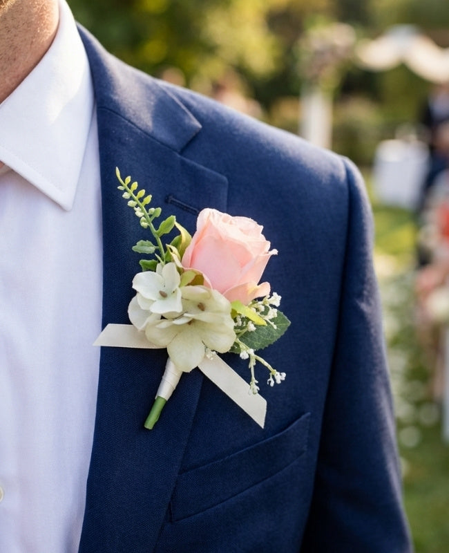Ansteckblume Rosa Herren «Gabriel»