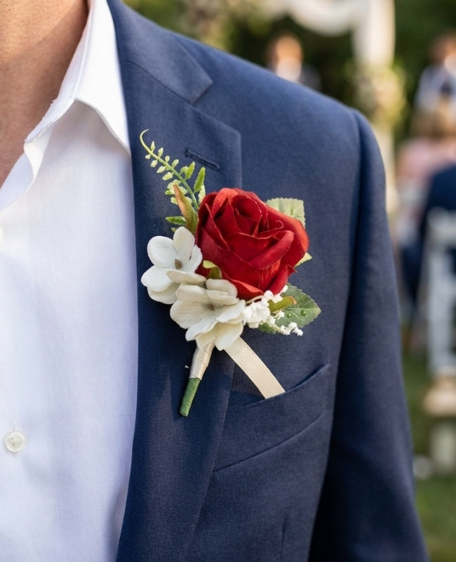 Ansteckblume Rot Herren «Gabriel»