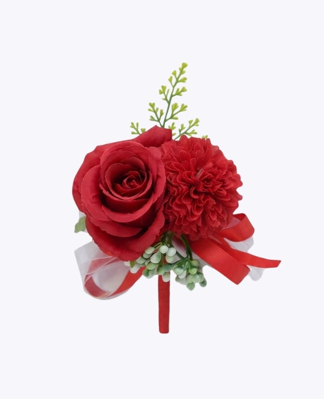 Blumenanstecker Rot Herren «Valentin»