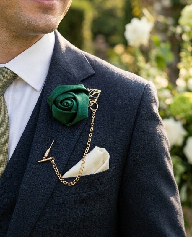 Ansteckblume Grün Herren «Alfred»