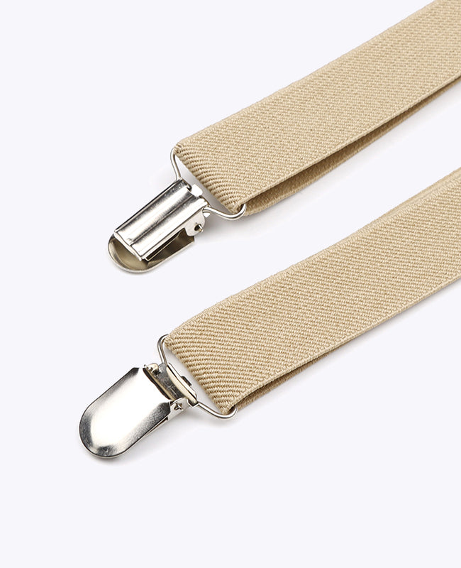 Hosenträger Beige aus Baumwolle «Ferdinand»