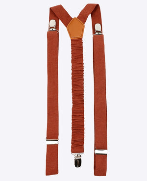 Hosenträger Terracotta Herren aus Baumwolle «Ferdinand»