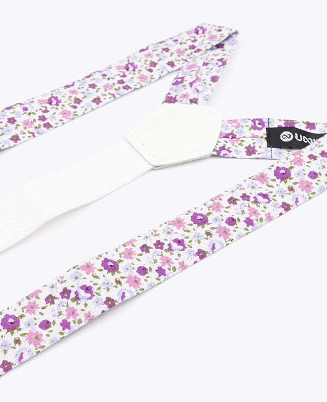 Hosenträger Violett Herren Baumwolle «Gaspard»