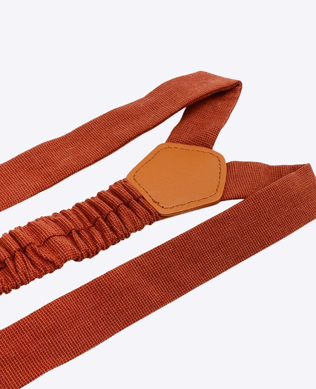 Bretelles Terracotta en Coton «Ferdinand»