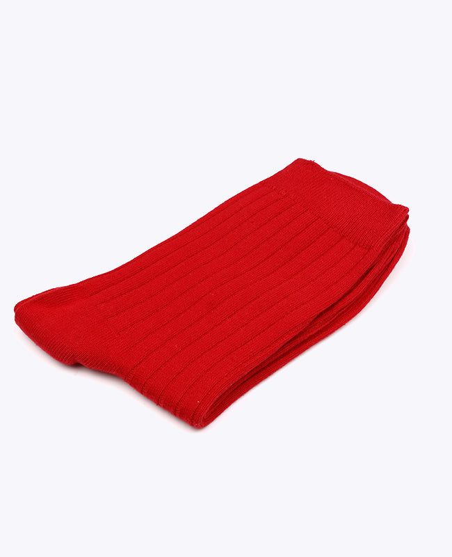 Herrensocken Rot n°1 aus Baumwolle «Maurice»