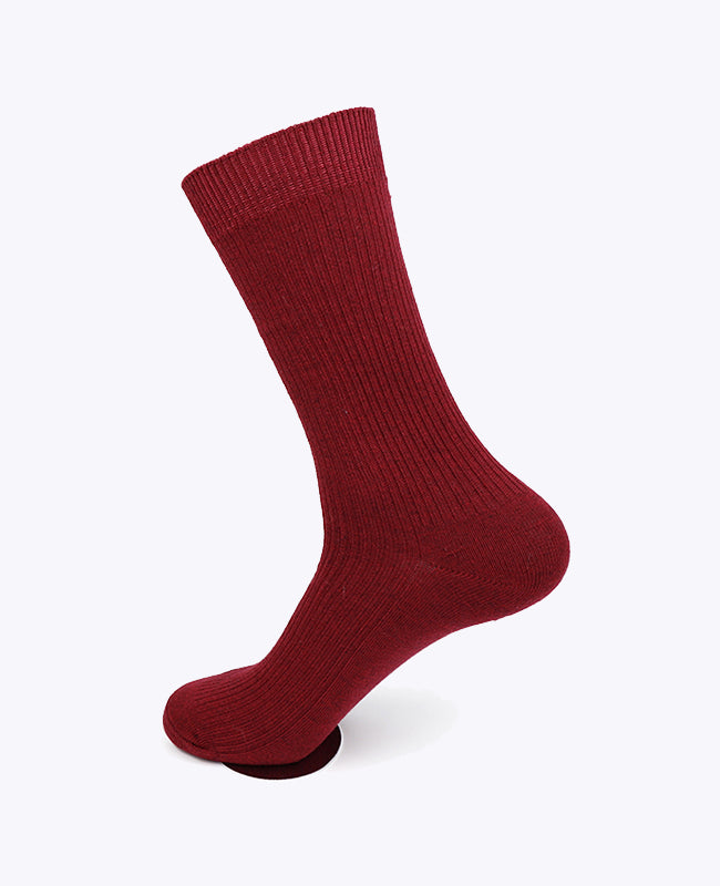Herrensocken Rot n°2 aus Baumwolle «Maurice»