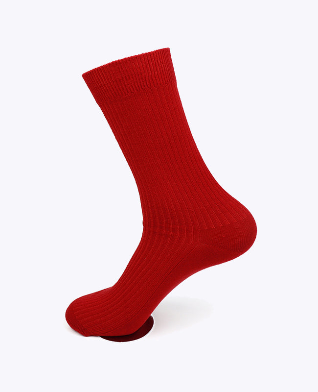 Herrensocken Rot n°3 aus Baumwolle «Maurice»