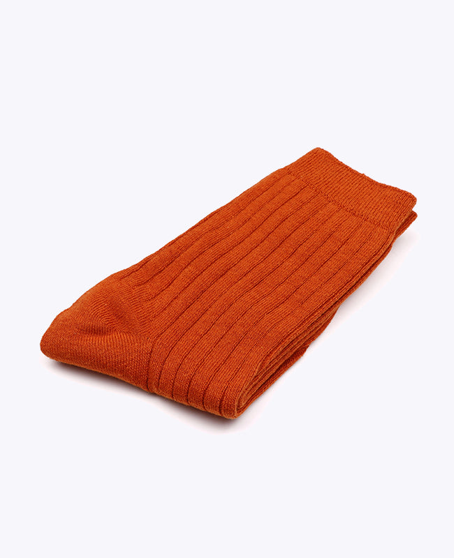 Herrensocken Terracotta n°1 aus Baumwolle «Maurice»
