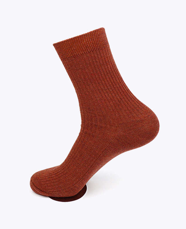 Herrensocken Terracotta n°3 aus Baumwolle «Maurice»