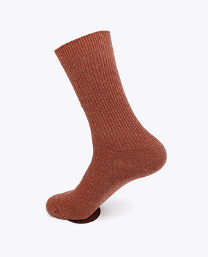 Herrensocken Terracotta n°4 aus Baumwolle «Maurice»