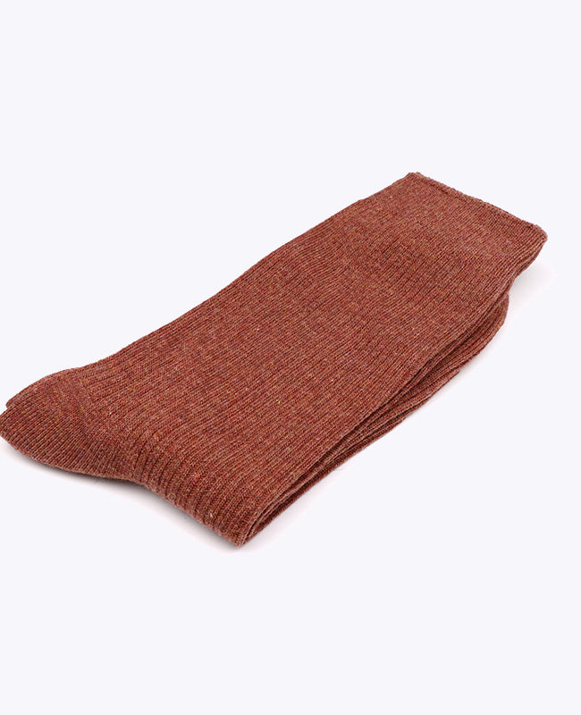 Herrensocken Terracotta n°4 aus Baumwolle «Maurice»