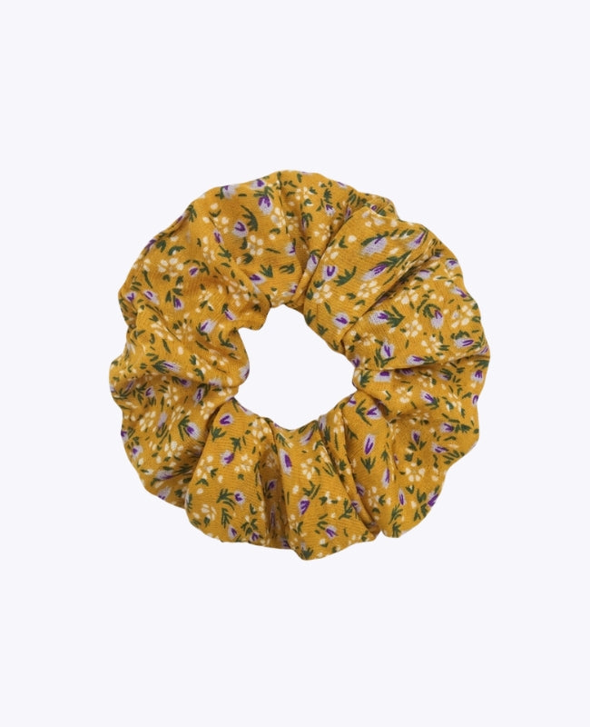 Scrunchie Liberty Gelb n°3 Damen «Suzanne»