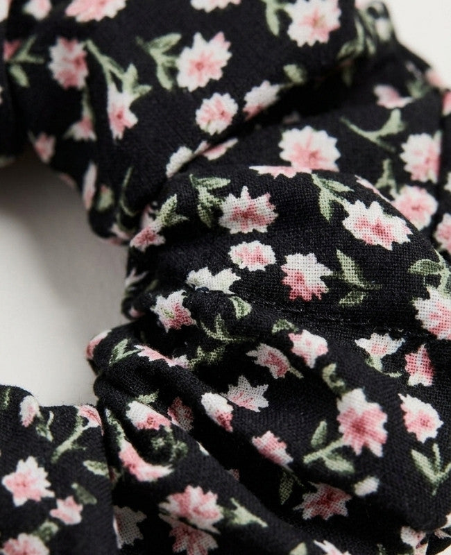 Haargummi Schwarz Liberty n°3 Damen «Suzanne»