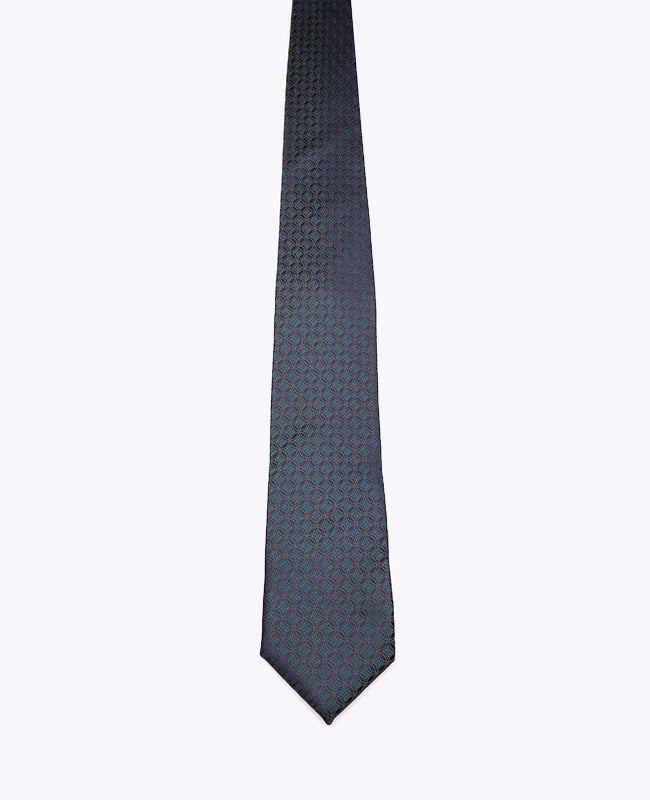 Krawatte Blau Nr. 2 mit Muster Herren Polyester «Edmond»