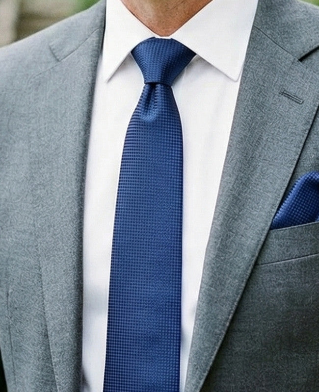 Krawatte Blau n°3 Herren aus Polyester «Martin»