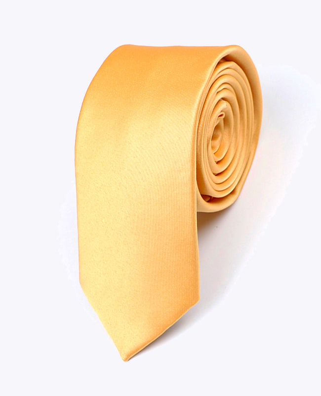 Krawatte Gelb für Herren n°1 aus Polyester «Anatole»