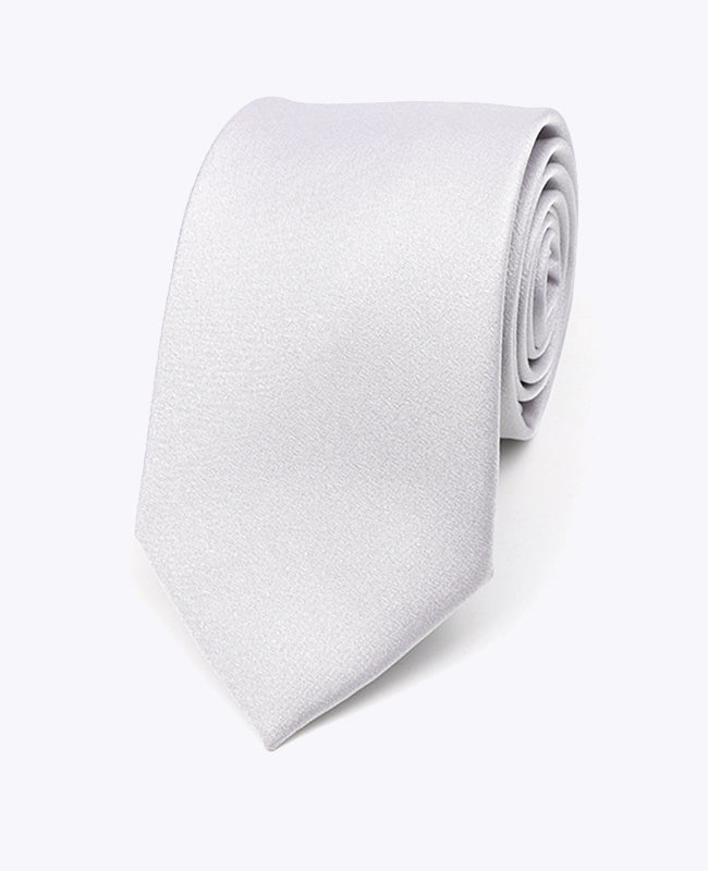 Krawatte Silber n°1 Herren Polyester 