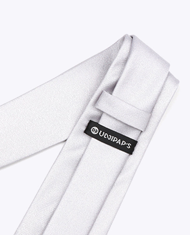 Krawatte Silber n°1 Herren Polyester 