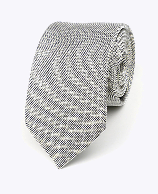 Glitzer-Krawatte Silber Nr. 1 Herren Polyester | Léonard - Unipap's