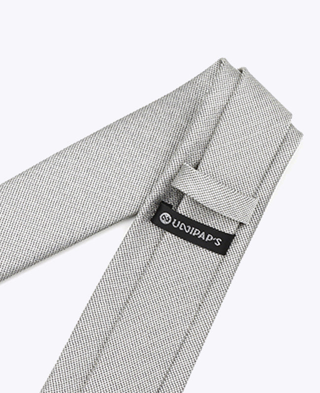 Glitzer-Krawatte Silber Nr. 1 Herren aus Polyester | Léonard - Unipap's