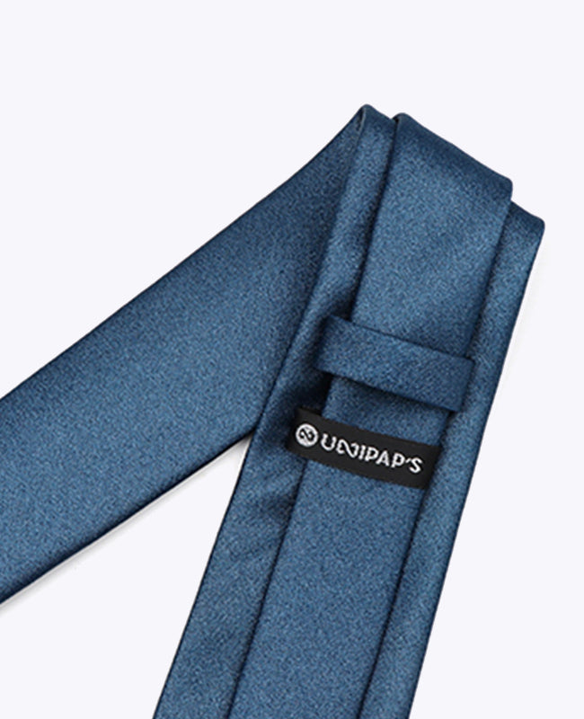 Glitzer-Krawatte Blau Nr. 3 Herren aus Polyester | Armand - Unipap's