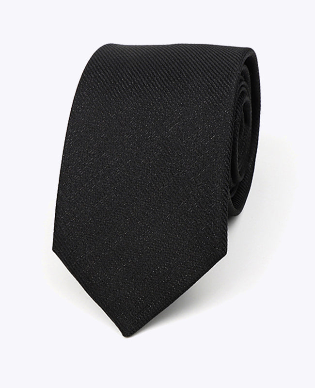 Glitzer-Krawatte Schwarz Nr. 1 Herren aus Polyester | Léonard - Unipap's