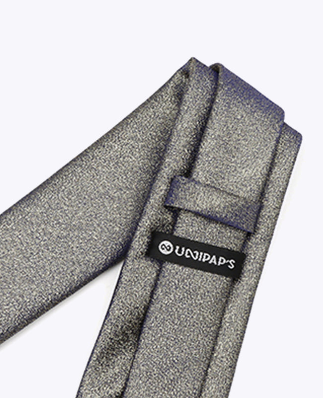 Glitzer-Krawatte Schwarz n°2 Herren Polyester | Isidore - Unipap's