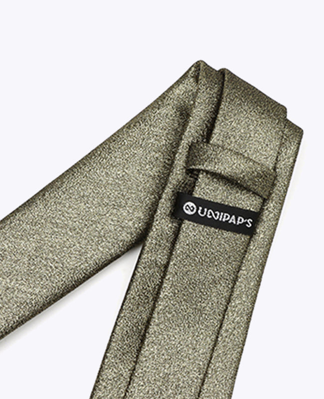 Cravate à Paillettes Noir n°3 Homme en Polyester «Isidore»