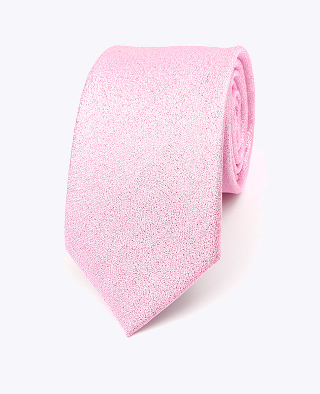 Krawatte mit rosa Pailletten Nr. 1 Herren aus Polyester | Isidore - Unipap's