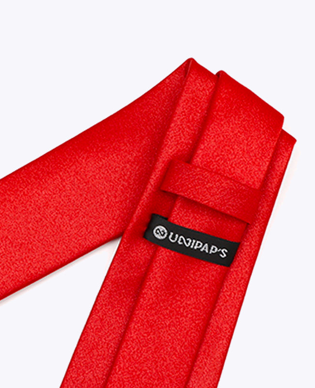 Krawatte mit roten Pailletten Nr. 1 Herren aus Polyester | Armand - Unipap's