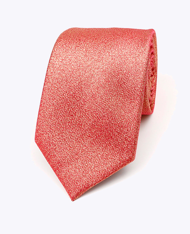 Glitzer-Krawatte Rot n°2 Herren Polyester | Isidore - Unipap's
