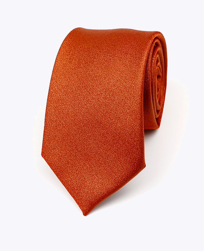 Krawatte mit Terracotta Pailletten Nr. 1 Herren aus Polyester | Armand - Unipap's