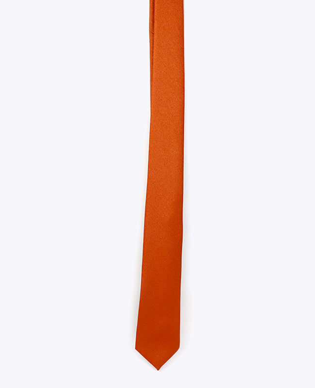 Krawatte Terracotta n°1 Herren Polyester 