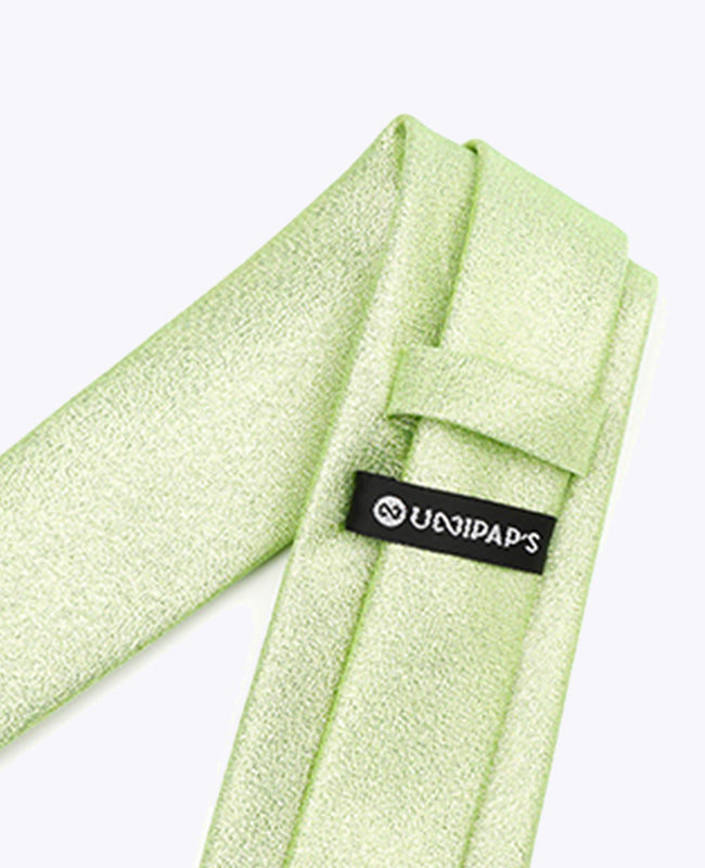 Glitzer-Krawatte Grün n°2 Herren Polyester | Isidore - Unipap's