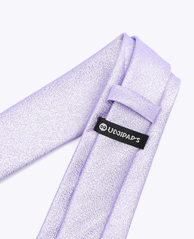 Krawatte Violett Glitzer Nr.1 Herren aus Polyester | Isidore - Unipap's