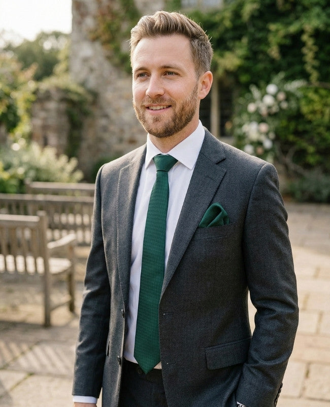 Krawatte Grün n°2 Herren Polyester «Martin»