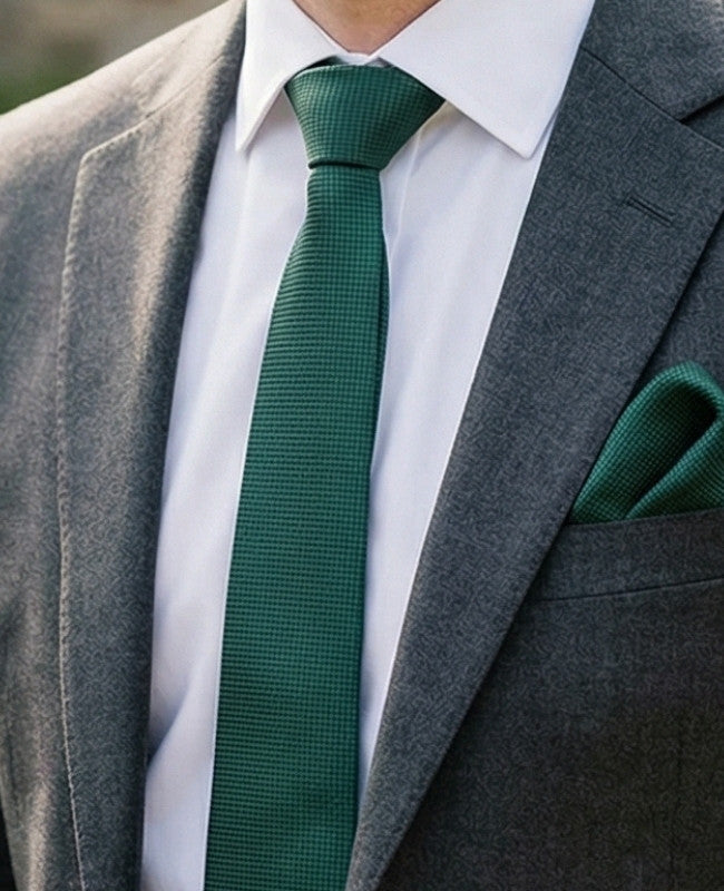 Krawatte Grün n°2 Herren Polyester «Martin»
