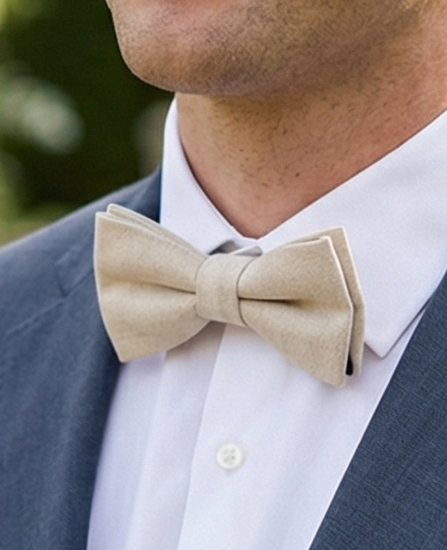 Fliege Beige Nr. 1 Herren aus Baumwolle «Oscar»