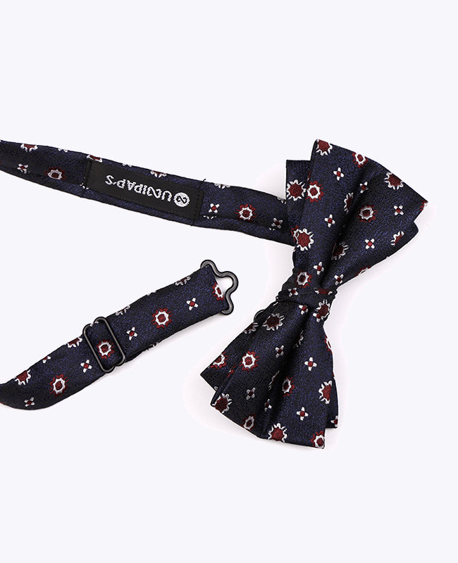 Fliege Blau n°1 Herren gemustert aus Polyester «Edmond»