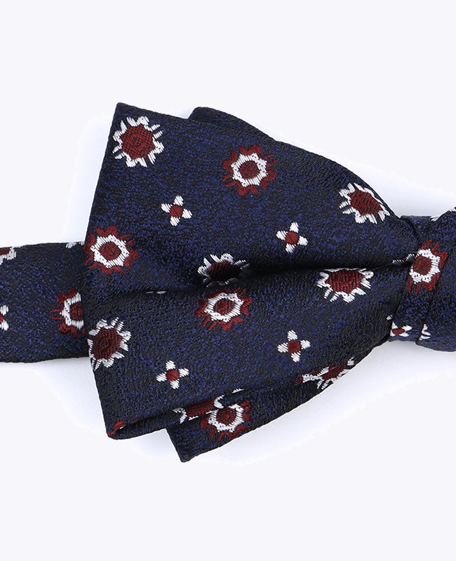 Fliege Blau Nr. 1 mit Muster Herren aus Polyester «Edmond»
