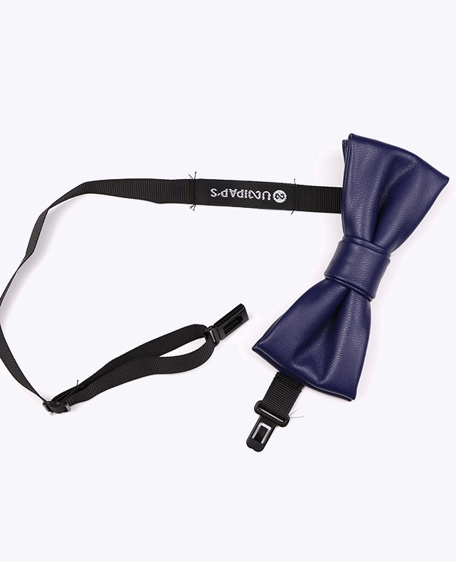 Fliege Königsblau aus Leder «Achille»