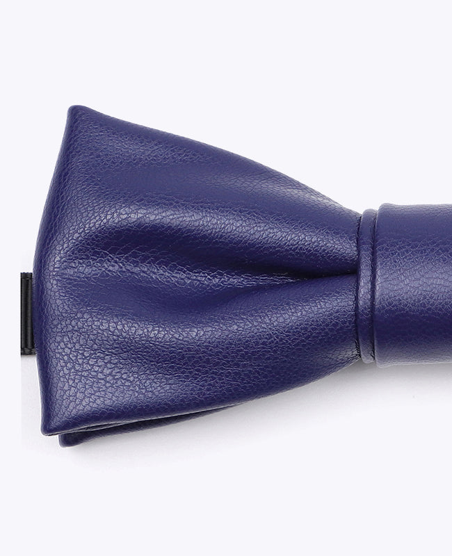 Fliege Königsblau aus Leder «Achille»