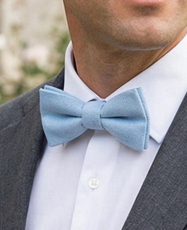 Noeud Papillon Bleu n°2 Homme en Effet Velours «Simon»