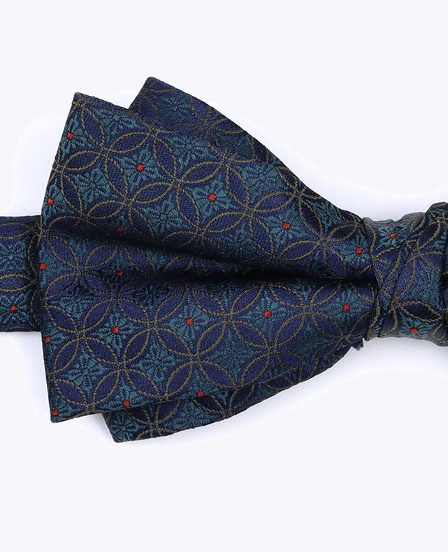 Fliege Blau Nr. 2 mit Muster Herren aus Polyester «Edmond»