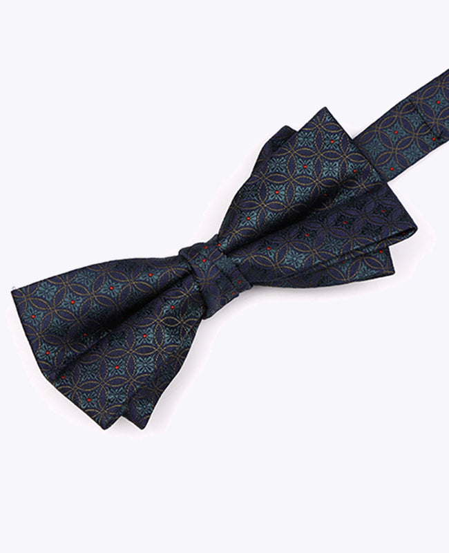 Fliege Blau n°2 mit Muster Herren aus Polyester «Edmond»