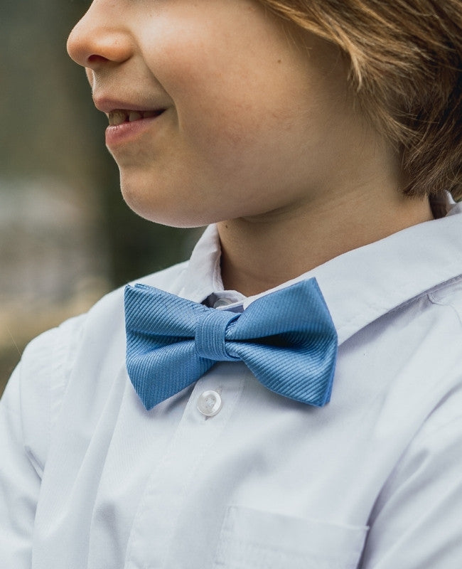 Fliege Blau n°5 Kinder Polyester «Lucien»
