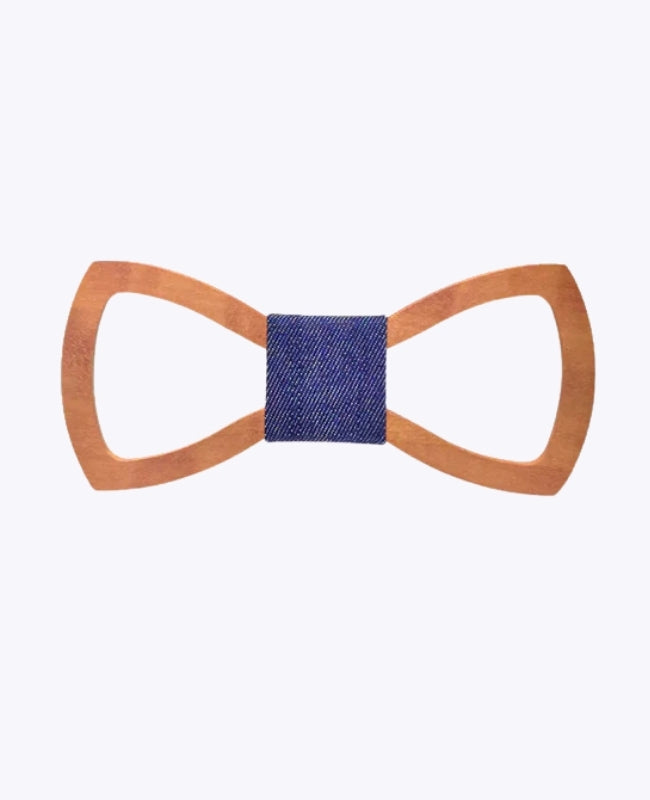Fliege Blau Herren aus Holz „Émile"
